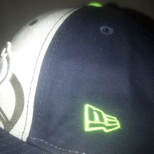 Youth Seattle Seahawks New Era Hat NWT Blue Green Grey White 9FORTY NFL